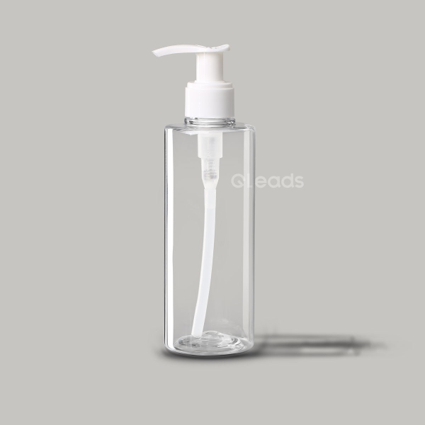 小口200ml透明平肩圆形塑料瓶